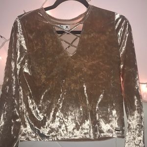 Hollister velvet shirt—Medium